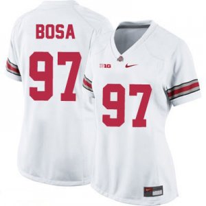 Women's NCAA Ohio State Buckeyes Joey Bosa #97 College Stitched Authentic Nike White Football Jersey HK20C38CX